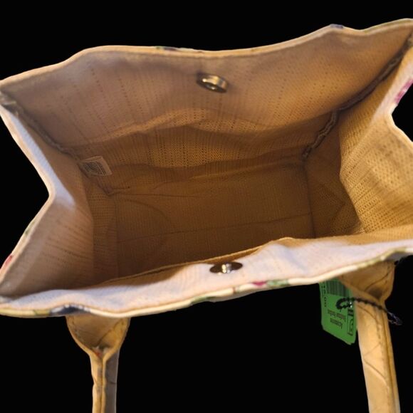 Longaberger Satchel Top Handle Mini Floral Canvas Mini - Picture 7 of 13